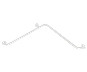 Barra de apoyo ángulo horizontal inox blanco