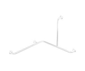 Barra de apoyo bañera horizontal inox blanco