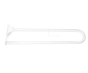 Barra de apoyo abatible inox blanco