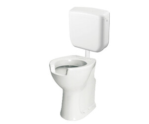 Inodoro Prestowash Basic Salida Pared con tapa asiento + Cisterna