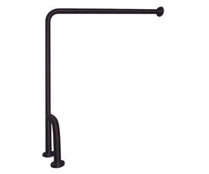 Barra de apoyo suelo-pared inox negro