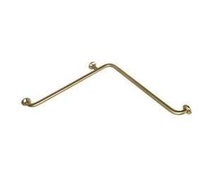 Barra de apoyo ángulo horizontal inox oro cepillado