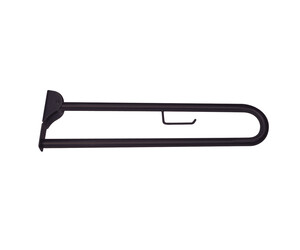 Barra de apoyo abatible inox negro