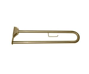 Barra de apoyo abatible inox oro cepillado