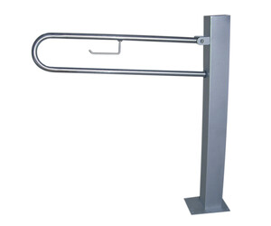 Barra de apoyo abatible suelo inox mate