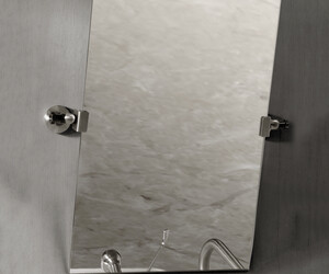 Espejo reclinable inox