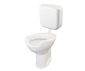 Inodoro Prestowash Basic Salida Pared con tapa asiento + Cisterna
