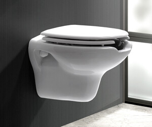 Inodoro Prestowash basic suspendido con tapa asiento