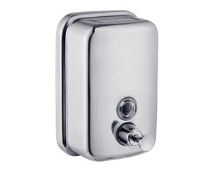 Jabonera manual inox brillo
